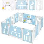 Parc bb plastique 12 + 2 panneaux pour enfants - clture pliant de protection bb enfants - 150 x ...