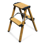 Keli - escabeau �l�gance domestique 2 marches (hauteur d'acc�s au travail 2, 48m), marchepied, fabriqu� ...