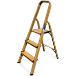 Keli - escabeau lgance domestique 3 marches (hauteur d'accs au travail 2, 60m), marchepied, fabriqu ...