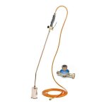 Desherbeur thermique � gaz + d�tendeur propane + tuyau gaz 5m�tres bruleur 60 mm kemper