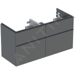 Keramag - geberit icon meuble sous - lavabo double, 4 tiroirs,