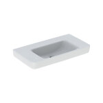 Keramag - geberit renova plan, lavabo avec tablette, 90x48 cm, sans trou