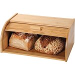 Kesper - bo�te � pain avec volet roulant bambou fsc� 40x27x16, 9cm