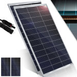 Kesser - panneau solaire monocristallin, panneau solaire - 18 v pour batteries 12 v, photovoltaque - ...