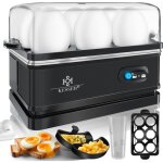 Cuit - ?ufs �lectrique pour 1 � 6 ?ufs en acier inoxydable 400w & fonction maintien au chaud interrupteur ...