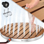 Douche de jardin douche de sol douche extrieure douche de sauna douche de camping 70x55 cm rectangle ...