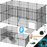 Enclos grillag pour lapins en mtal grillag xxl avec porte enclos pour petits animaux cochons d'inde ...