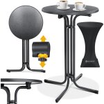 Gastro table haute pliante - gastronomie table bistrot ronde - table de jardin pliante résistante aux ... Gastro table haute pliante - gastronomie table bistrot ronde - table de jardin pliante résistante aux ...