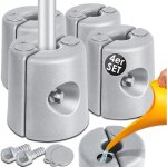 Pieds de pavillon set de 4 pieds de pavillon  remplir d'eau / sable 22 x 22 x 25cm poids hdpe pour stabiliser ...