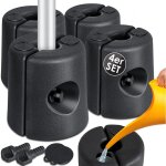 Pieds de pavillon set de 4 pieds de pavillon remplissables d'eau / sable 22 x 22 x 25cm poids hdpe pour ...
