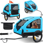 Remorque pour chien boxer 2 - en - 1 buggy pour chien remorque pour vlo grand volume env. 250l - drapeau ...