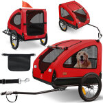 Remorque pour chien boxer 2 - en - 1 buggy pour chien remorque pour vlo grand volume env. 250l - drapeau ...