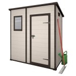 Abri de jardin en rsine keter manor pent 6x4 beige
