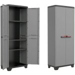 Armoire tuttopiani r�sine courageuse avec 2 portes et 3 �tag�res de base stilo high r�glables