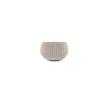 Pot + cache pot curver aspect tricoté - beige - taille m - beige Pot + cache pot curver aspect tricoté - beige - taille m - beige