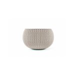 Pot + cache pot curver aspect tricot� - taille s - beige