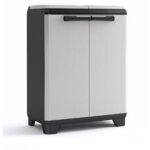 Keter ? armoire de recyclage 2 sacs 110l ? plastique durable �tanche ? ouverture par pression ? portes ...