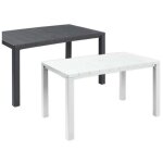 Keter - table de jardin d'ext�rieur en r�sine plastique blanc rectangulaire 147x90 cm