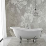 Kiamami valentina - baignoire lot style classique sur pieds argents romantica
