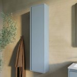 Kiamami valentina - colonne suspendue polyvalente h140 porte r�versible bleu clair mat monaco
