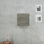 Kiamami valentina - meuble - haut cube 45x45x15 finition chne gris fonc aspect bois facile