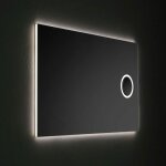 Kiamami valentina - miroir rectangulaire cm 120x70 avec miroir grossissant retroéclairé à led réversible ... Kiamami valentina - miroir rectangulaire cm 120x70 avec miroir grossissant retroéclairé à led réversible ...