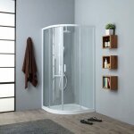 Kiamami valentina - paroi de douche transparent angulaire 90x90 cm venere