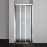Kiamami valentina - porte de douche en niche star de 110 cm trois panneaux en verre Kiamami valentina - porte de douche en niche star de 110 cm trois panneaux en verre