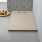 Kiamami valentina - receveur de douche 70x90 r�sine effet pierre beige mart