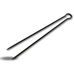 Kibros - accessoire acier forg� bbq chemin�e chaudi�re bois charbon braise - quantit� x 1 - pince � bois ...