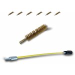 Ecouvillon laiton condenseur lot de 6 avec 1 tringle flexible 48 cm � 20 mm raccord laiton taraud� m6 ...