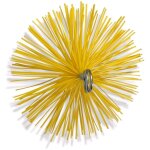 H�risson rond synth�tique embout acier filet� m121, 75mm ramonage - � 150 mm - h�risson nylon