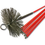 Kit de ramonage pro conduits non gainés hérisson acier plat ø 200 mm 8, 50 m 6 cannes ressort de départ ... Kit de ramonage pro conduits non gainés hérisson acier plat ø 200 mm 8, 50 m 6 cannes ressort de départ ...
