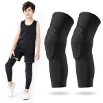 Kids compression leg sleeves anti - slip leg sleeves with protective knee pads for basketball volleyball ...