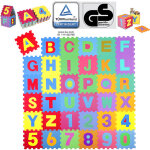 Kiduku puzzle tapis mousse bébé, 86 pièces, tapis de jeu très résistant pour enfants, alphabets & chiffres ... Kiduku puzzle tapis mousse bébé, 86 pièces, tapis de jeu très résistant pour enfants, alphabets & chiffres ...