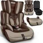 Kiduku sige - auto pour enfants 9 - 36kg groupe 1 + 2 + 3 marron / orange
