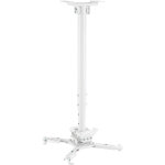 Kimex - support plafond vid�oprojecteur, hauteur 60 - 90cm, blanc