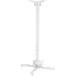 Kimex - support plafond vid�oprojecteur, hauteur 75 - 115cm, blanc