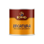King - 500 ml peinture zinc liquide fer ma tal gris antirouille
