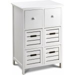 Commode 6 tiroirs blanc