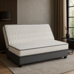King of dreams - matelas clic clac 140x190 latex naturel de densit� 80 kg / m3 et mousse poli lattex ...