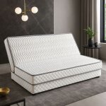 Matelas clic clac 140x190 mousse rembourrage 100 % polesther - me 100 % polyurthane poli lattex indformable ...