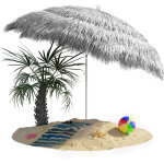 Kingsleeve - parasol inclinable hawaii 192 cm parasol de plage  160 cm rglable jardin terrasse extrieur ...