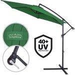 Parasol de jardin extrieur en aluminium parasol dport inclinable 330cm avec manivelle protection ...