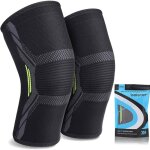 Genouill�re sport - �lastique compression genouill�res de qualit� m�dicale pour d�chirure du m�nisque, ...