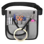Sac � outils - pochette infirmiere, une poche � rabat, avec ceinture r�glable(gris)