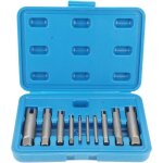 Kit de 10 extracteurs de tarauds, extracteur de vis cass�es, outil d'extraction de vis en acier, 3 types ...