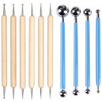 Kit de 10 outils de pointillage diy : stylets � bille en acier inoxydable pour peinture mandala sur roche ...