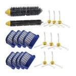 Kit de 18 irobot roomba aspirateur robot filtre + brosse latrale pour 600 536 551 552 529 564 595 601 ...