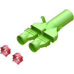 Kit t� 180� ae48 circulaire pour raccordement de bouche en diam�tre 125mm - ubbink - 188628